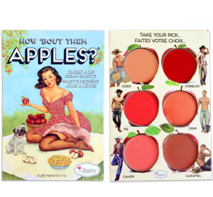 theBalm Palettes How Bout Them Apples палетка кремовых румян и помад